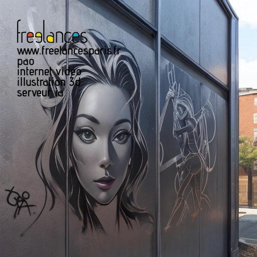 Pao mise en page internet vidéo illustration 3d serveur IA générative AI freelance paris studio de création magazines Y4QIYHN0